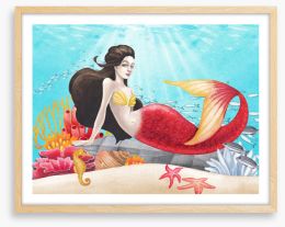 Red tail mermaid
