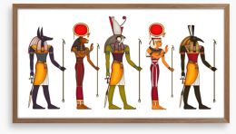 Walk like an Egyptian II Framed Art Print 411300720