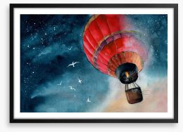 Floating on a dream Framed Art Print 411484233
