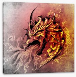 Dragons Stretched Canvas 41161694
