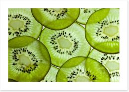 Kiwi slices Art Print 41183507