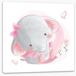 Elephants Stretched Canvas 412087789