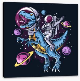 Rockets and Robots Stretched Canvas 413130803