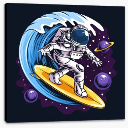 Rockets and Robots Stretched Canvas 413130839