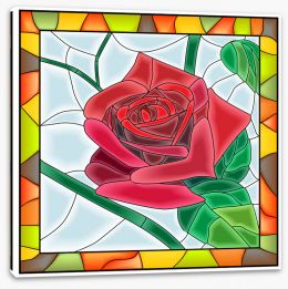 Stained Glass Stretched Canvas 41346138