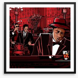 The jazz bar Framed Art Print 41525723
