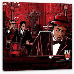 The jazz bar Stretched Canvas 41525723