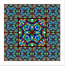 Stained Glass Art Print 416333700