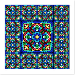Stained Glass Art Print 416333821