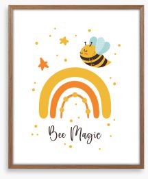Bee magic Framed Art Print 419052556