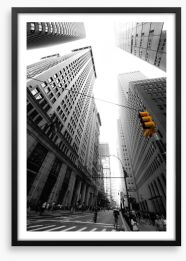 Manhattan sky Framed Art Print 42077682