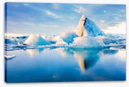Glaciers Stretched Canvas 420871224