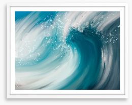 Sea swirl II Framed Art Print 420933393