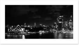 Sydney harbour at night Art Print 42190413