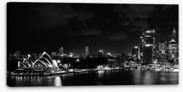 Sydney harbour at night Stretched Canvas 42190413