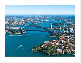 Majestic Sydney Harbour and Bridge Art Print 42193631