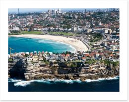 Bondi Beach aerial view Art Print 42240985