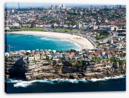 Bondi Beach aerial view Stretched Canvas 42240985