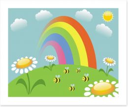 Summer rainbow Art Print 42297295