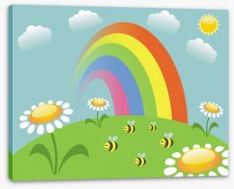 Summer rainbow Stretched Canvas 42297295