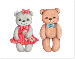 Teddy Bears Art Print 423640992