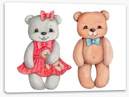 Teddy Bears Stretched Canvas 423640992