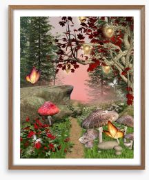 The enchanted forest Framed Art Print 42492244