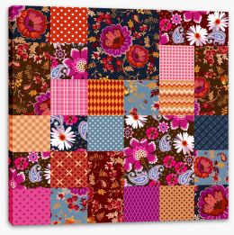 Patchwork Stretched Canvas 425284056