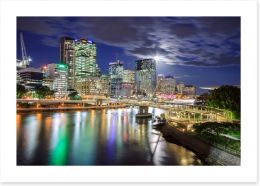 Brisbane by night Art Print 42584020