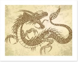 Dragons Art Print 42614097
