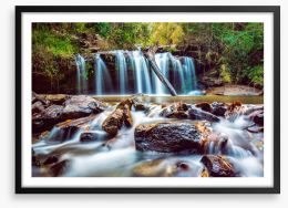 Waterfalls Framed Art Print 426556019