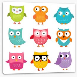 Owls Stretched Canvas 42669008