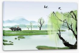 Chinese Art Stretched Canvas 427186016