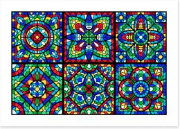 Stained Glass Art Print 427276599