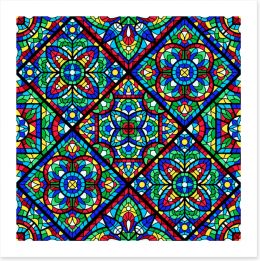 Stained Glass Art Print 427276776
