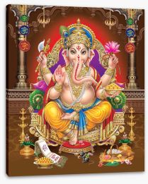 Ganesha in the palace Stretched Canvas 427407418