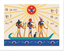 Egyptian Art Art Print 427495402