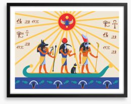 Scarab sunshine sail Framed Art Print 427495402