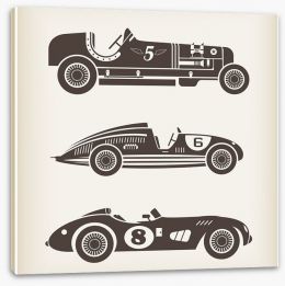 Vintage racing cars Stretched Canvas 42833994