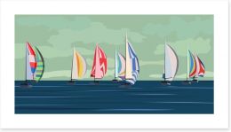 Dusk regatta Art Print 42866802