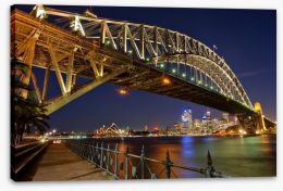 Sydney Harbour Bridge by night Stretched Canvas 42888899