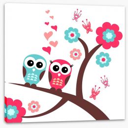 Owls Stretched Canvas 42911740