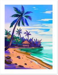 Beach House Art Print 430817601