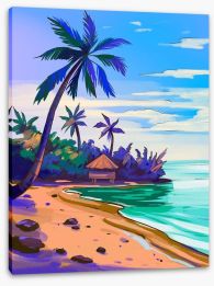 Beach House Stretched Canvas 430817601