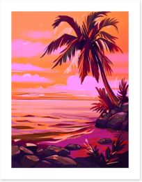 Beach House Art Print 430817735