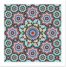 Moorish mosaic Art Print 43166891