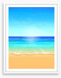 Paradise beach Framed Art Print 43207943