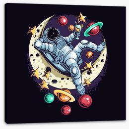 Rockets and Robots Stretched Canvas 432099687