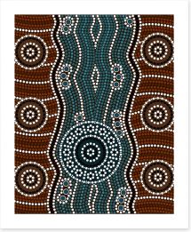Aboriginal Art Art Print 43240002