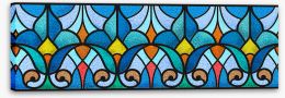 Stained Glass Stretched Canvas 432733520